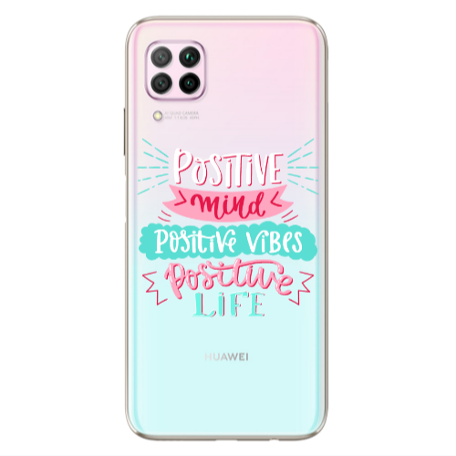 Huawei P40 Lite Positive Mind Transparent Silicone TPU Θήκη