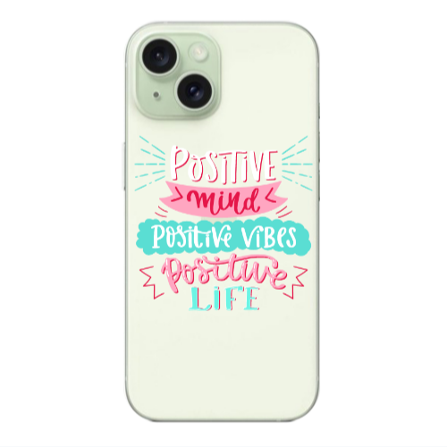 Apple iPhone 15 Plus Positive Mind Transparent Silicone TPU Θήκη