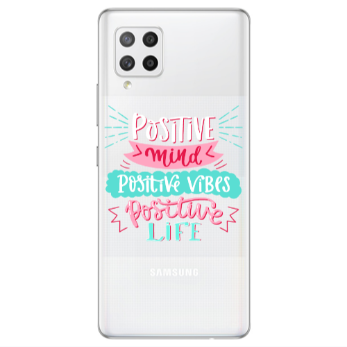 Samsung A42 5G Positive Mind Transparent Silicone TPU Θήκη