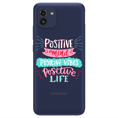 Samsung A03 Positive Mind Transparent Silicone TPU Θήκη