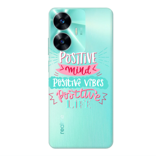 Realme C55 Positive Mind Transparent Silicone TPU Θήκη
