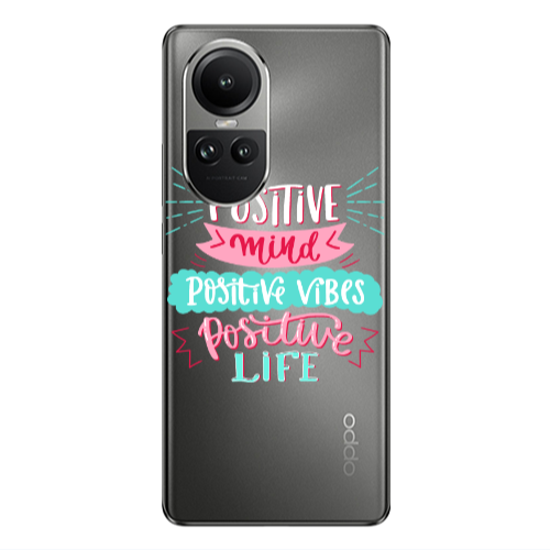 Oppo Reno10 5G Positive Mind Transparent Silicone TPU Θήκη