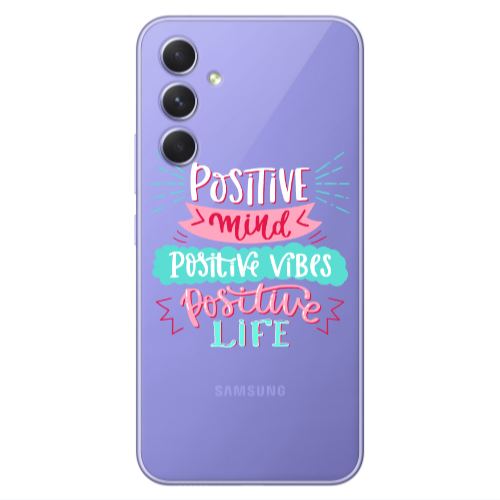 Samsung A55 Positive Mind Transparent Silicone TPU Θήκη