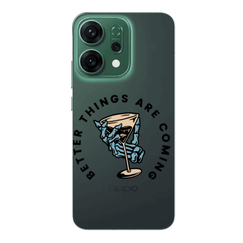 Oppo RENO 14 Better Things Are Coming Transparent Silicone TPU Θήκη
