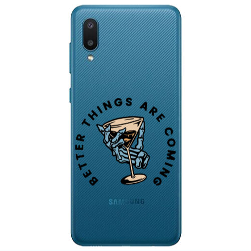 Samsung A02 Better Things Are Coming Transparent Silicone TPU Θήκη