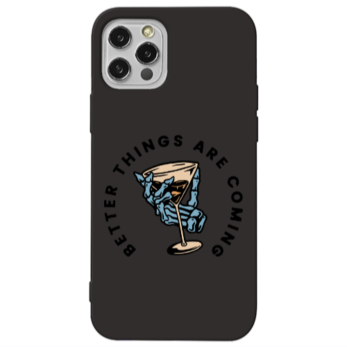 Apple iPhone 13 Pro Better Things Are Coming Black Colored Silicone TPU Θήκη