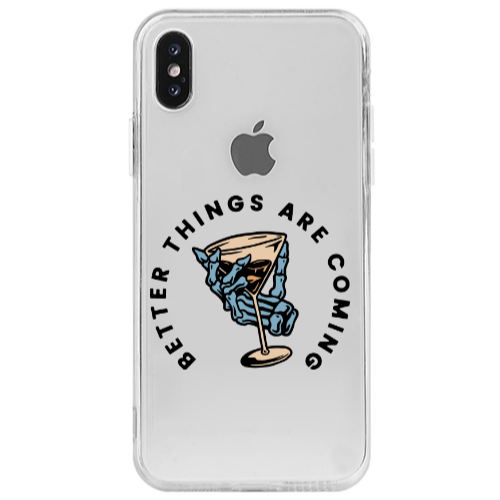 Apple iPhone Xs Better Things Are Coming Transparent Silicone TPU Θήκη