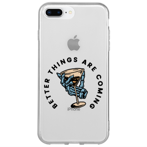 Apple iPhone 7 Plus Better Things Are Coming Transparent Silicone TPU Θήκη