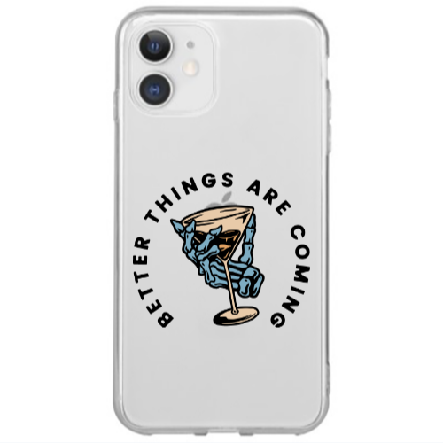 Apple iPhone 12 Mini Better Things Are Coming Transparent Silicone TPU Θήκη