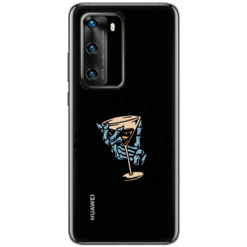 Huawei P40 Better Things Are Coming Transparent Silicone TPU Θήκη
