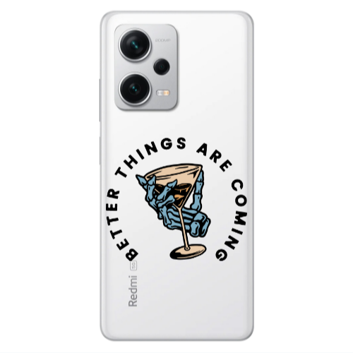 Xiaomi Redmi Note 12 5G Better Things Are Coming Transparent Silicone TPU Θήκη