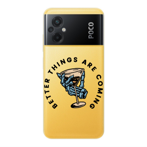 Xiaomi Poco M5 Better Things Are Coming Transparent Silicone TPU Θήκη