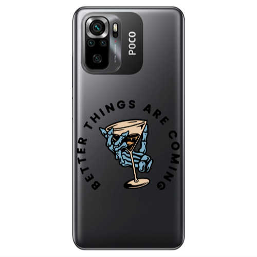 Xiaomi Poco M5 s Better Things Are Coming Transparent Silicone TPU Θήκη