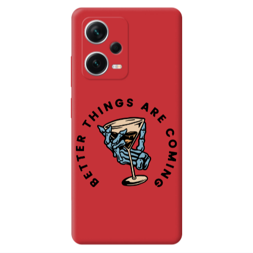 Xiaomi Poco X5 Better Things Are Coming Red Colored Silicone TPU Θήκη