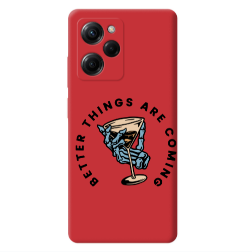 Xiaomi Poco X5 Pro Better Things Are Coming Red Colored Silicone TPU Θήκη