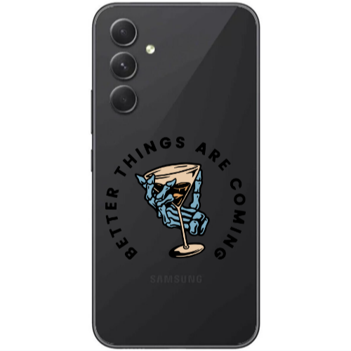 Samsung Galaxy A25 Better Things Are Coming Transparent Silicone TPU Θήκη