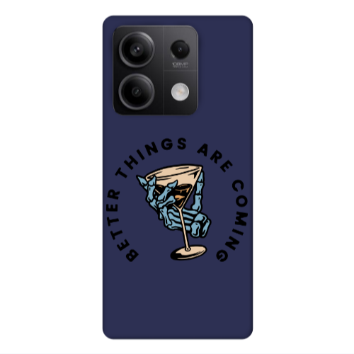 Xiaomi Redmi Note 13 5G Better Things Are Coming Dark blue Colored Silicone TPU Θήκη