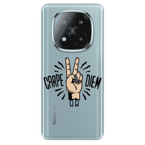 Xiaomi Redmi Note 14 Pro + 5g Carpe Two Diem Transparent Silicone TPU Θήκη
