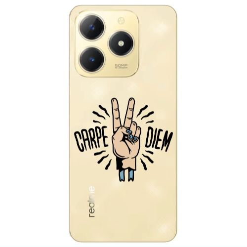 Realme C61 Carpe Two Diem Transparent Silicone TPU Θήκη