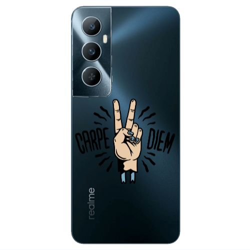 Realme C65 Carpe Two Diem Transparent Silicone TPU Θήκη