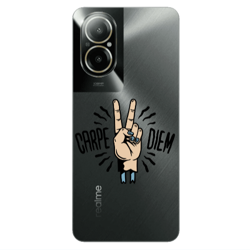 Realme C67 Carpe Two Diem Transparent Silicone TPU Θήκη