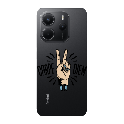 Xiaomi Redmi Note 14 Carpe Two Diem Transparent Silicone TPU Θήκη