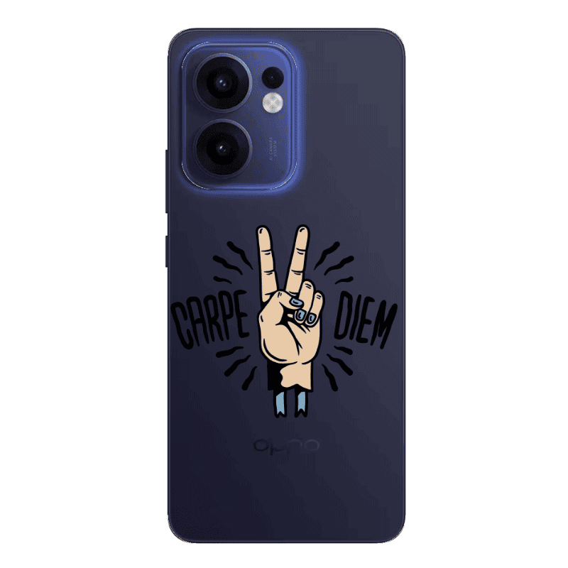 Oppo Reno 13 F Carpe Two Diem Transparent Silicone TPU Θήκη