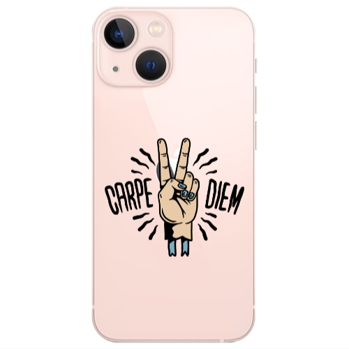 Apple iPhone 13 Carpe Two Diem Transparent Silicone TPU Θήκη