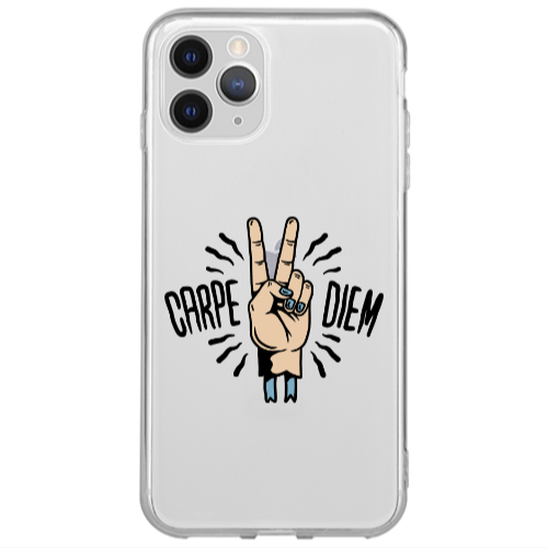 Apple iPhone 13 Pro Max Carpe Two Diem Transparent Silicone TPU Θήκη