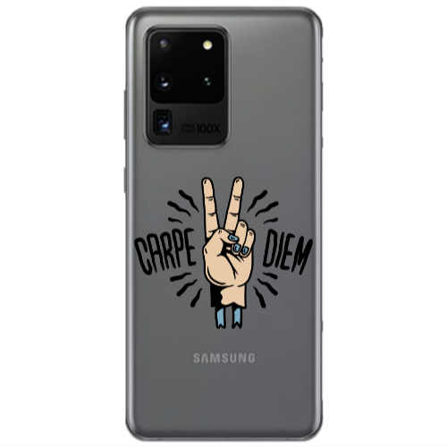 Samsung S20 Ultra Carpe Two Diem Transparent Silicone TPU Θήκη