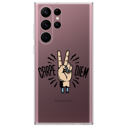 Samsung S22 Ultra Carpe Two Diem Transparent Silicone TPU Θήκη