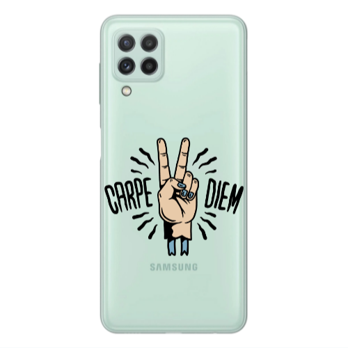 Samsung A22 4G Carpe Two Diem Transparent Silicone TPU Θήκη