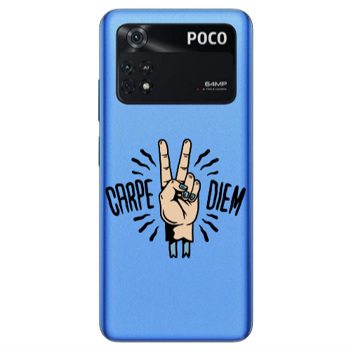 Xiaomi Poco M4 Pro 4G Carpe Two Diem Transparent Silicone TPU Θήκη