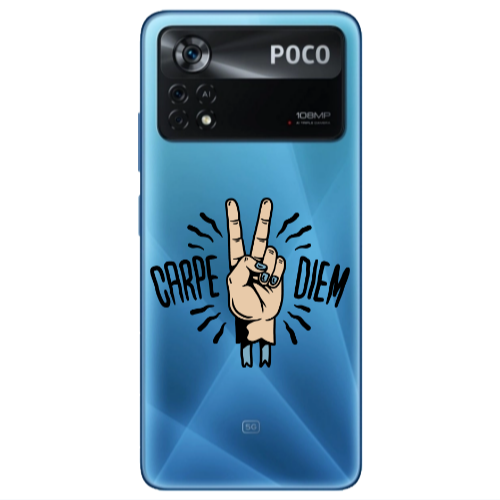 Xiaomi Poco X4 Pro Carpe Two Diem Transparent Silicone TPU Θήκη