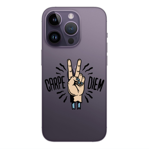 Apple iPhone 14 Pro  Carpe Two Diem Transparent Silicone TPU Θήκη