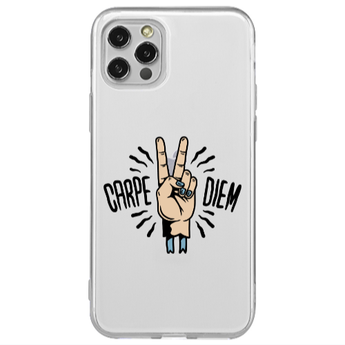 Apple iPhone 12 Pro Carpe Two Diem Transparent Silicone TPU Θήκη