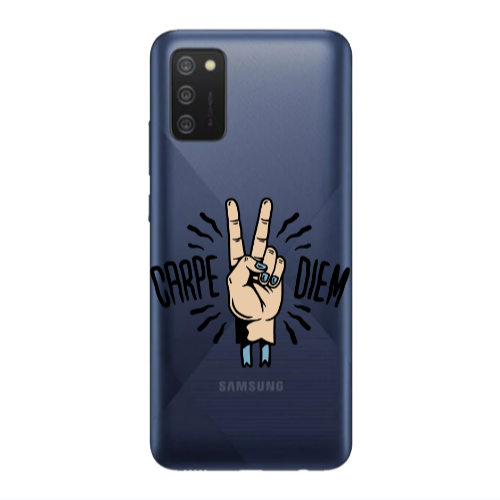 Samsung A03S Carpe Two Diem Transparent Silicone TPU Θήκη