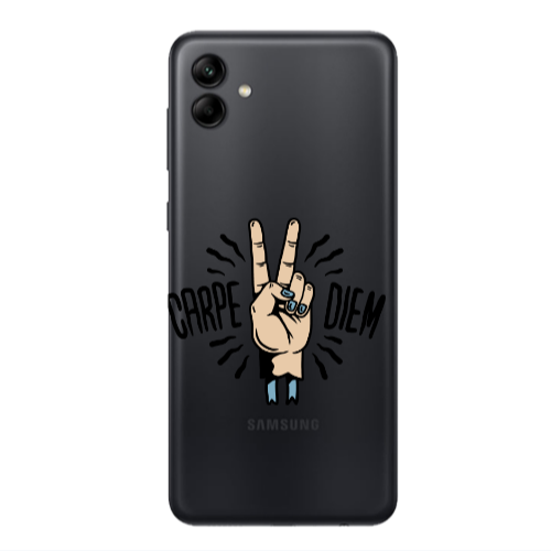 Samsung A04 Carpe Two Diem Transparent Silicone TPU Θήκη