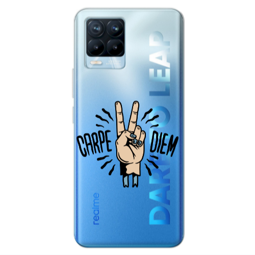 Realme 8 Pro Carpe Two Diem Transparent Silicone TPU Θήκη