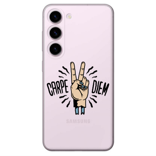 Samsung S23 Plus Carpe Two Diem Transparent Silicone TPU Θήκη