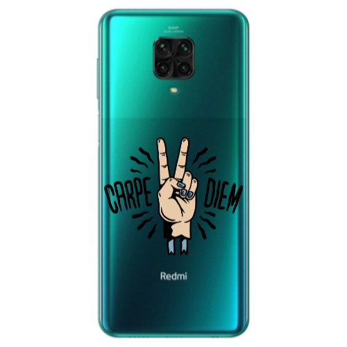 Xiaomi Redmi Note 9S Carpe Two Diem Transparent Silicone TPU Θήκη