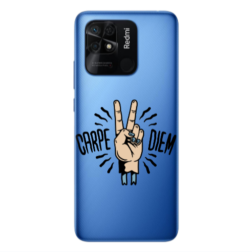 Xiaomi Poco C40 Carpe Two Diem Transparent Silicone TPU Θήκη