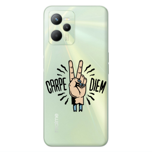 Realme C35 Carpe Two Diem Transparent Silicone TPU Θήκη