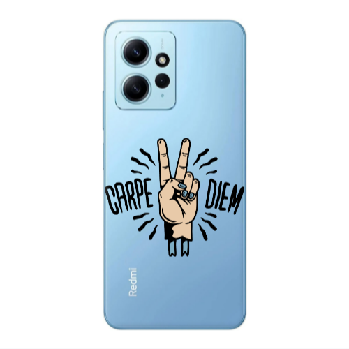 Xiaomi Redmi Note 12 4G Carpe Two Diem Transparent Silicone TPU Θήκη