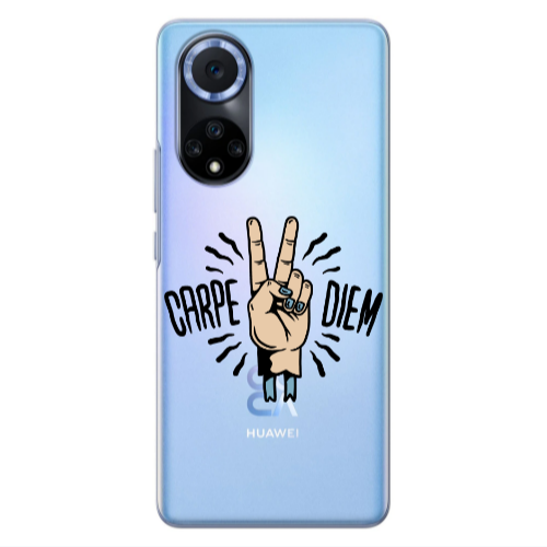 Huawei Nova 9 Carpe Two Diem Transparent Silicone TPU Θήκη