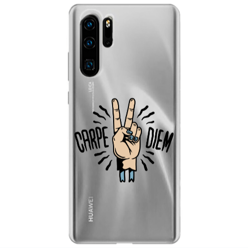 Huawei P30 Pro Carpe Two Diem Transparent Silicone TPU Θήκη