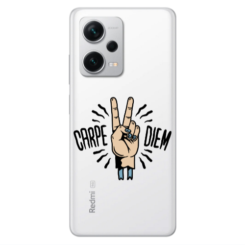 Xiaomi Redmi Note 12 5G Carpe Two Diem Transparent Silicone TPU Θήκη