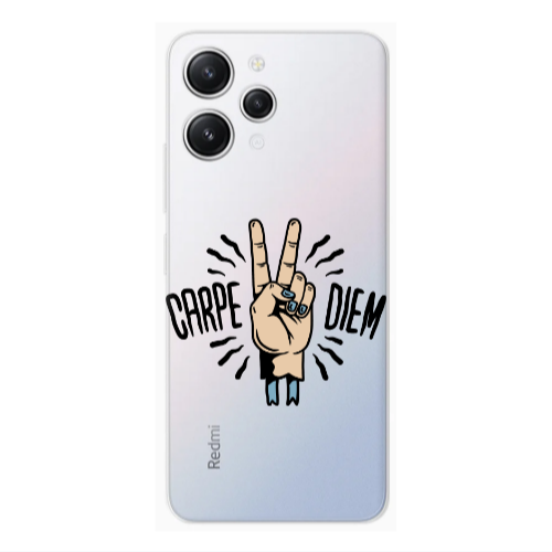 Xiaomi Redmi 12 Carpe Two Diem Transparent Silicone TPU Θήκη