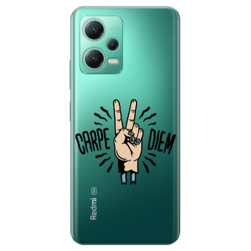 Xiaomi Redmi Note 12 Pro Plus 5G Carpe Two Diem Transparent Silicone TPU Θήκη