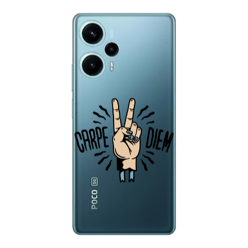 Xiaomi Poco F5 Carpe Two Diem Transparent Silicone TPU Θήκη